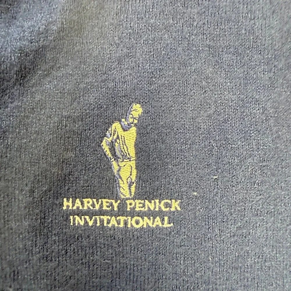 Antigua Harvey Penick Invitational Golf Sweater Vest Navy Blue Mens‎ Large USA